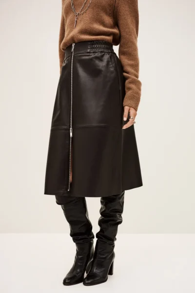 Ba&sh - חצאית Pona – 1H25PONA_CHOCOLAT – 2