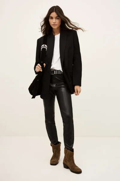 Ba&sh - מכנסיים Quany – 1H25QUAN_NOIR – 1