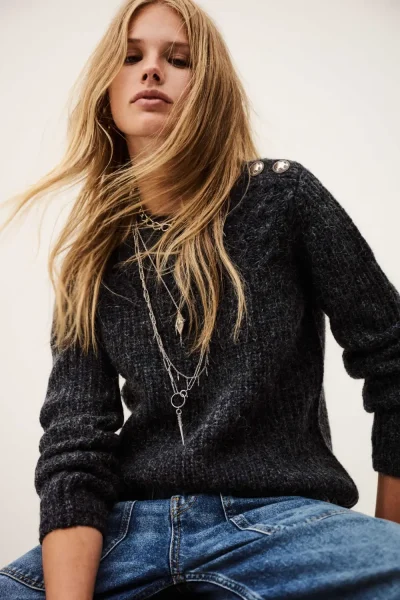 Ba&sh - קרדיגן Rachelle – 1H25RACH_MARINE – 1