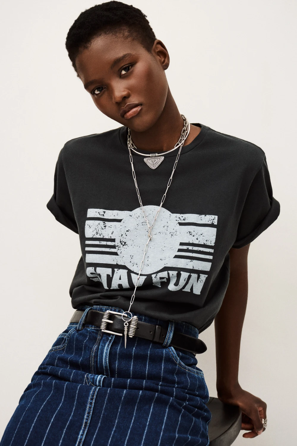 Ba&sh - חולצה Reese – 1H25REES_ANTHRACITE – 3