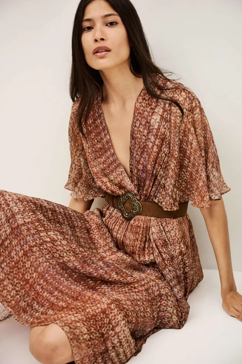 Ba&sh - שמלה Romance – 1H25ROMA_ROSE – 2