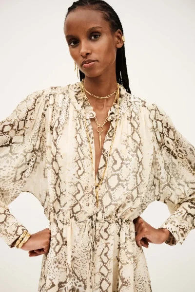 Ba&sh - שמלה Sahara – 1H25SAHA_ECRU – 2