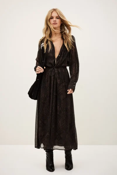 Ba&sh - שמלה Sahara – 1H25SAHA_MARRON – 3