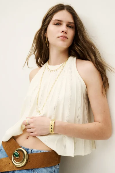 Ba&sh - קרדיגן Serres – 1H25SERR_ECRU – 1