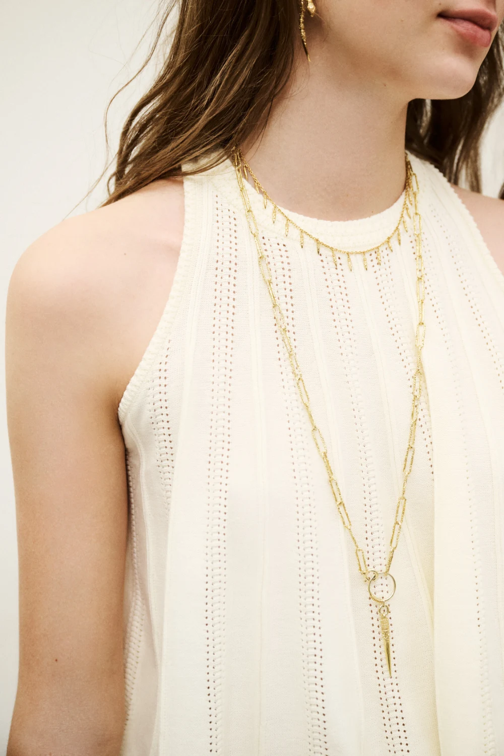 Ba&sh - קרדיגן Serres – 1H25SERR_ECRU – 3