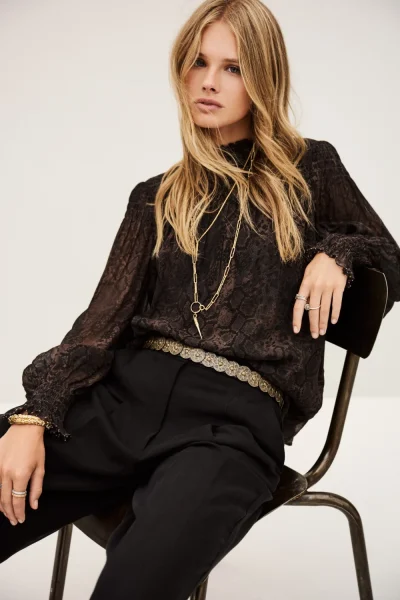 Ba&sh - חולצה Shamy – 1H25SHAM_MARRON – 1