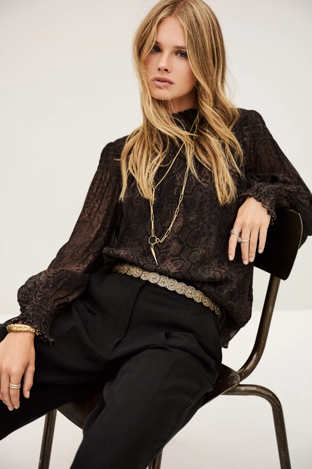 Ba&sh - חולצה Shamy – 1H25SHAM_MARRON – 1