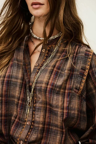 Ba&sh - חולצה Shea – 1H25SHEA_MARRON – 3