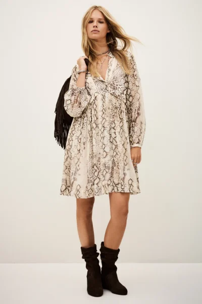 Ba&sh - שמלה Simba – 1H25SIMB_ECRU – 1