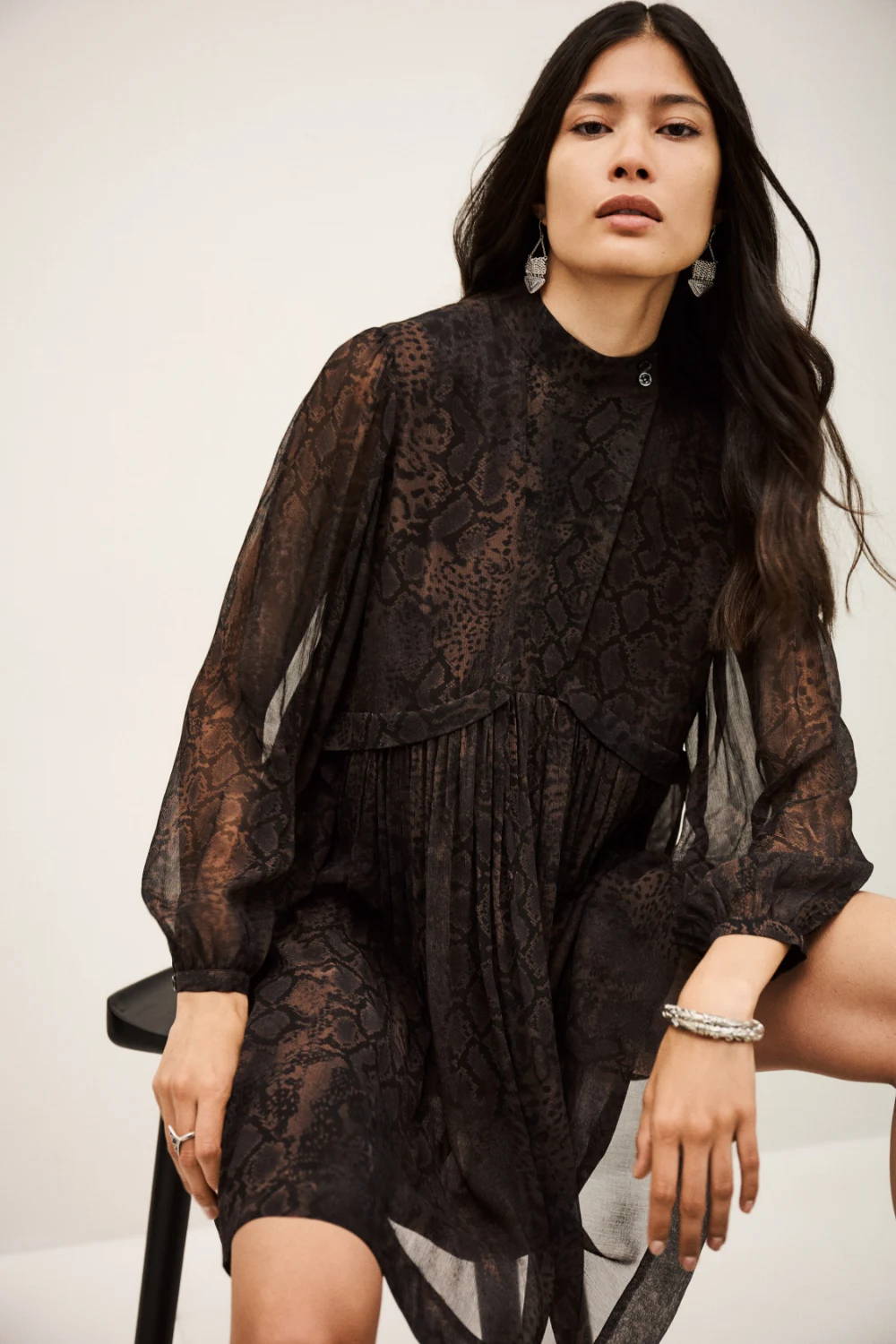 Ba&sh - שמלה Simba – 1H25SIMB_MARRON – 1