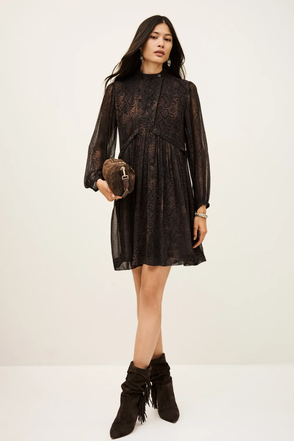 Ba&sh - שמלה Simba – 1H25SIMB_MARRON – 2