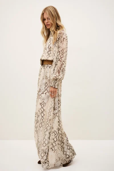 Ba&sh - שמלה Smoky – 1H25SMOK_ECRU – 1