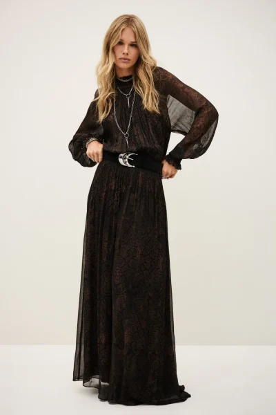 Ba&sh - שמלה Smoky – 1H25SMOK_MARRON – 1