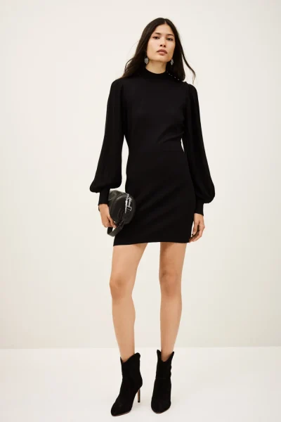 Ba&sh - שמלה Stella – 1H25STEL_NOIR – 1