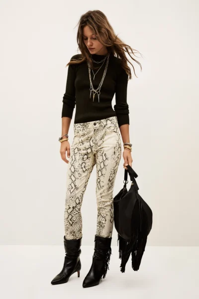 Ba&sh - ג’ינס Stinsy – 1H25STIN_BEIGE – 1