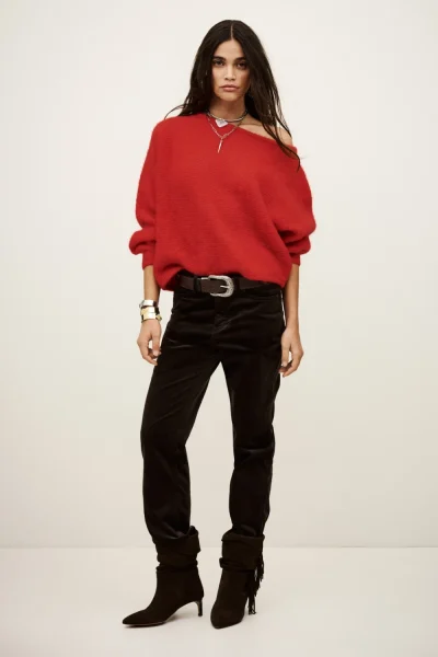 Ba&sh - קרדיגן Suela – 1H25SUEL_ROUGE – 1