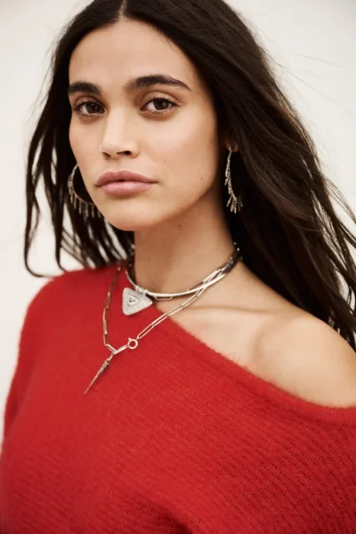 Ba&sh - קרדיגן Suela – 1H25SUEL_ROUGE – 2