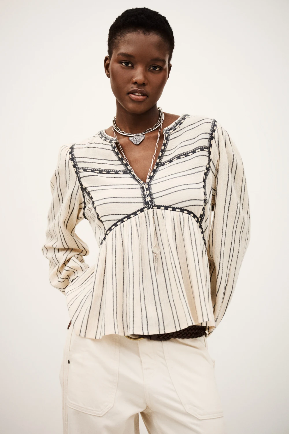 Ba&sh - חולצה Sunny – 1H25SUNN_ECRU – 3