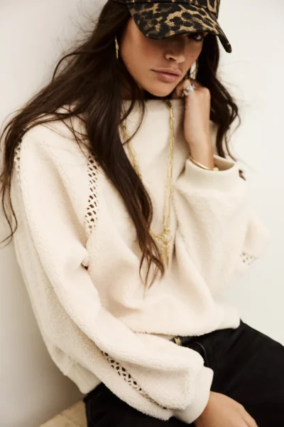 Ba&sh - סווטשירט Sweet – 1H25SWEE_ECRU – 3