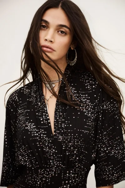 Ba&sh - שמלה Tresor – 1H25TRES_NOIR – 1