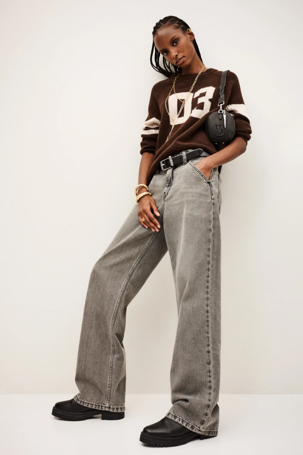 Ba&sh - ג’ינס Vecchi – 1H25VECC_GREY – 3