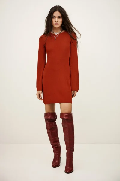 Ba&sh - שמלה Zulma – 1H25ZULM_ROUGE – 1