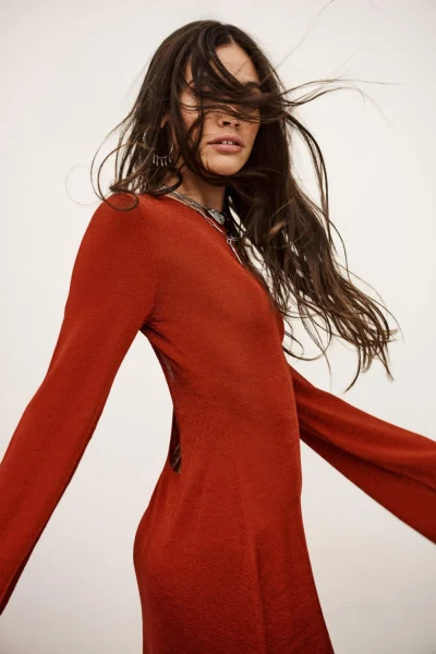 Ba&sh - שמלה Zulma – 1H25ZULM_ROUGE – 2