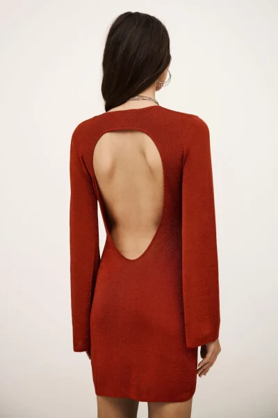 Ba&sh - שמלה Zulma – 1H25ZULM_ROUGE – 4