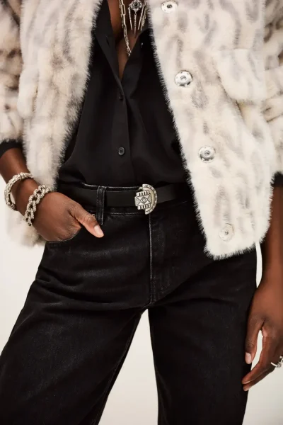 Ba&sh - חגורה Beslie – 2H25BESL_NOIR – 3