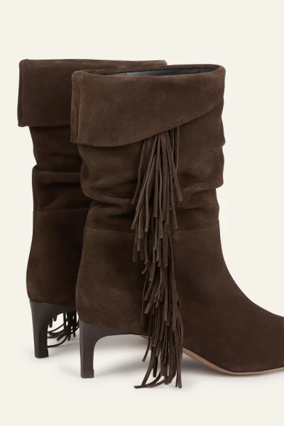 Ba&sh - מגפיים Boots – 2H25SCAR_CHOCO – 2