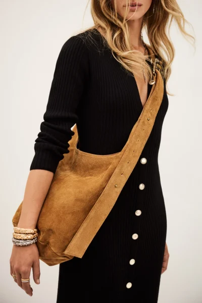 Ba&sh - תיק יד Saddle – 2H25YYLS_COGNAC – 4