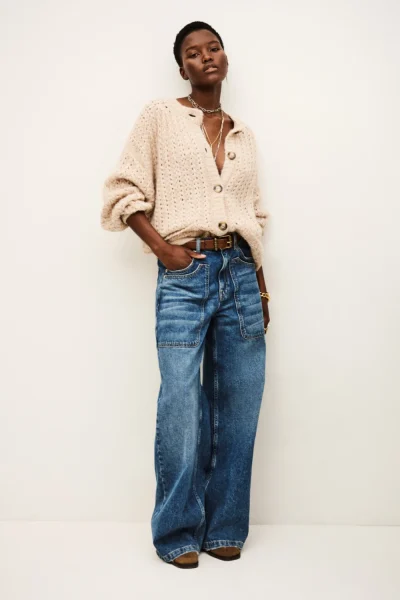 Ba&sh - קרדיגן Bosic – 1H25BOSI_BEIGE – 1