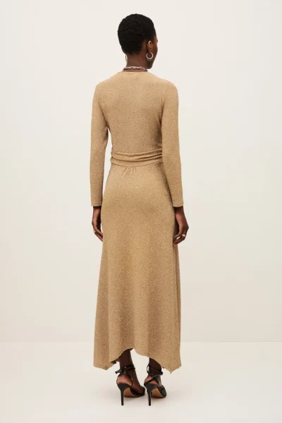 Ba&sh - שמלה Brady – 1H25BRAD_GOLD – 3