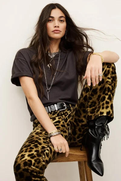 Ba&sh - מכנסיים Brent – 1H25BREN_NATUREL – 1