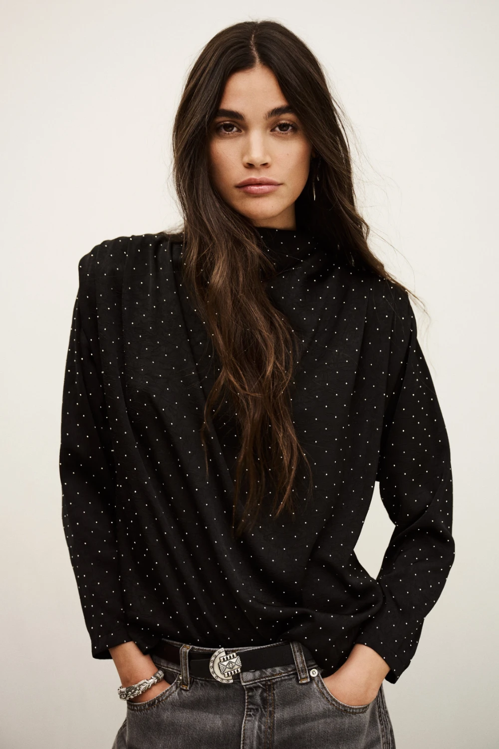 Ba&sh - חולצה Debra – 1H25DEBR_NOIR – 1