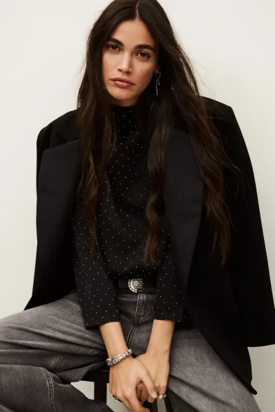 Ba&sh - חולצה Debra – 1H25DEBR_NOIR – 3