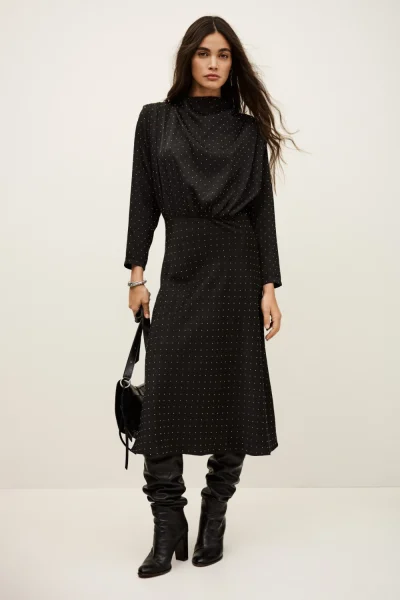 Ba&sh - שמלה Dellia – 1H25DELL_NOIR – 1