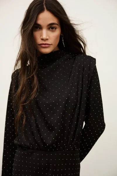 Ba&sh - שמלה Dellia – 1H25DELL_NOIR – 1