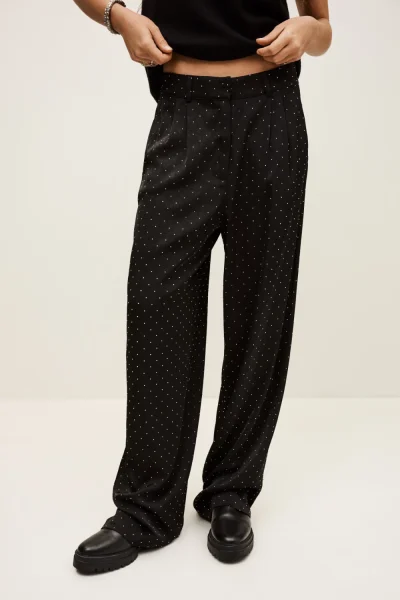 Ba&sh - מכנסיים Deloy – 1H25DELO_NOIR – 2