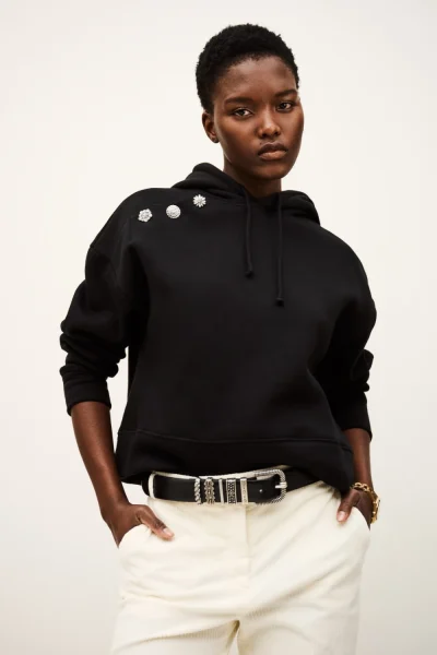 Ba&sh - סווטשירט Didi – 1H25DIDI_NOIR – 2