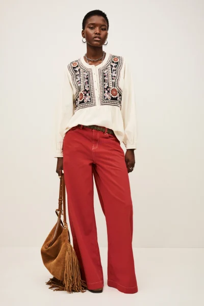 Ba&sh - ג’ינס Fusc – 1H25FUSC_ROUGE – 1