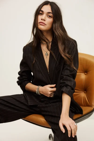 Ba&sh - בלייזר Hocee – 1H25HOCE_MARRON – 2