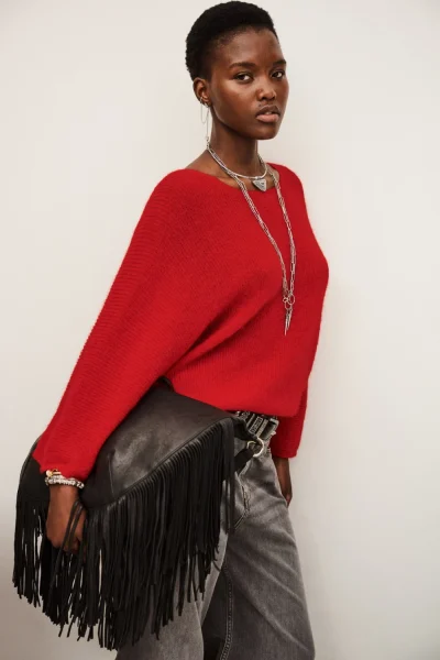 Ba&sh - קרדיגן Isaac – 1H25ISAA_ROUGE – 2