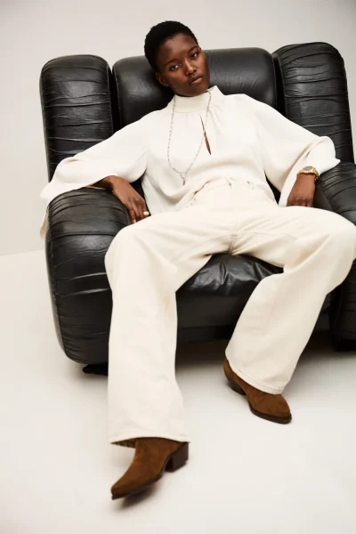 Ba&sh - ג’ינס Stunner – 1H25STUN_ECRU – 1