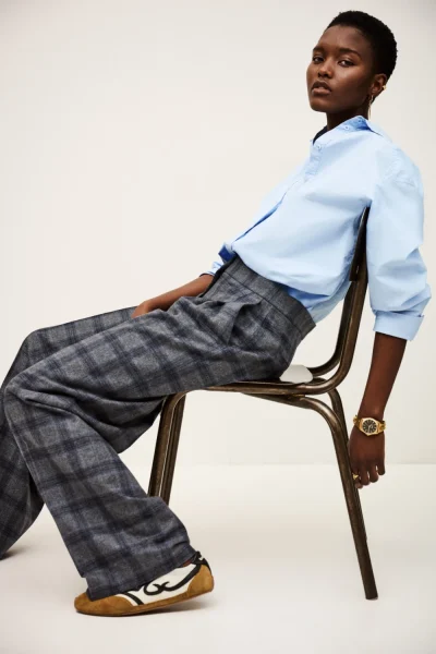 Ba&sh - מכנסיים Tandrew – 1H25TAD_MARINE – 1