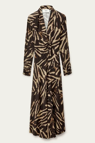 Ba&sh - שמלה Zahirah – 1H25ZAHI_MARRON – 4