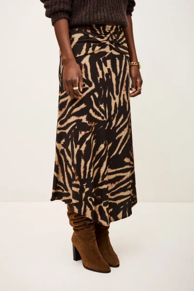 Ba&sh - חצאית Zoya – 1H25ZOYA_MARRON – 2