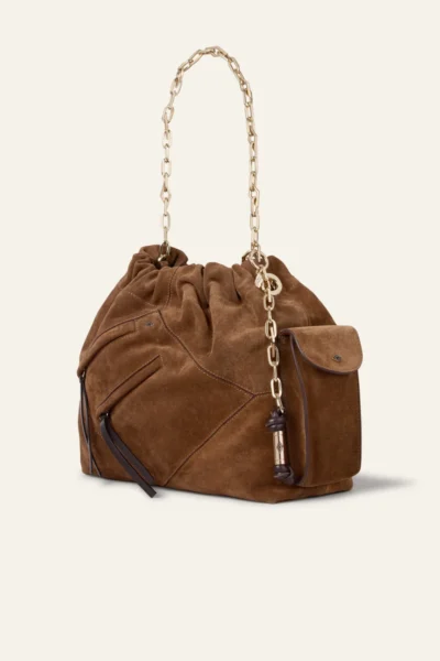 BAG M SUEDE JUNE TOTE MULTIPOCKETS MARRON – 2H26CFMP_MARRON – 1